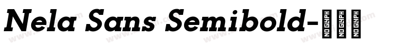 Nela Sans Semibold字体转换